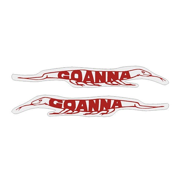 Madison - Goanna - Top tube decals - RED - old school bmx - Bmx Products AU