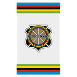 Madison - Seat tube decal - SHIELD - LONG - CLEAR - old school bmx - Bmx Products AU