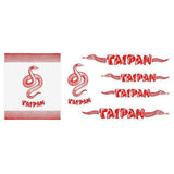 Madison - TAIPAN - RED decal set - old school bmx - Bmx Products AU