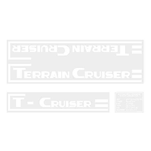 Madison - Terrain Cruiser Or T-Cruiser Decals White Old School Bmx Decal