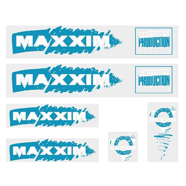 Maxxim - Factory White Writing Large Decal Set Old School Bmx Decal-Set