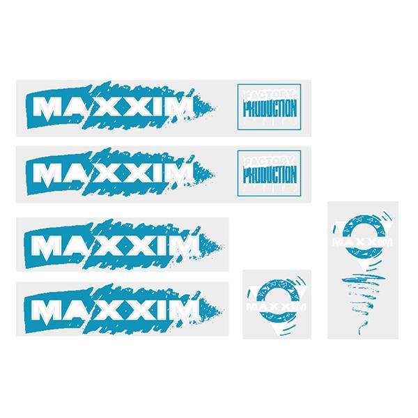 Maxxim - Factory White Writing Small Decal Set Old School Bmx Decal-Set