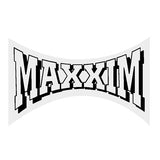 Maxxim - Logo concave black decal - Old school bmx - Bmx Products AU