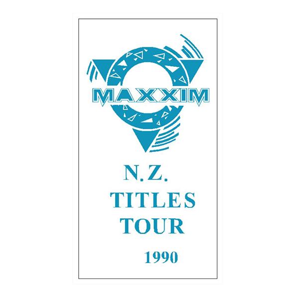 Maxxim - 1990 Nz Tour Decal- Old School Bmx Decal