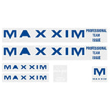 Maxxim - PTI - Dark blue and white outline large decal set - Old school bmx - Bmx Products AU