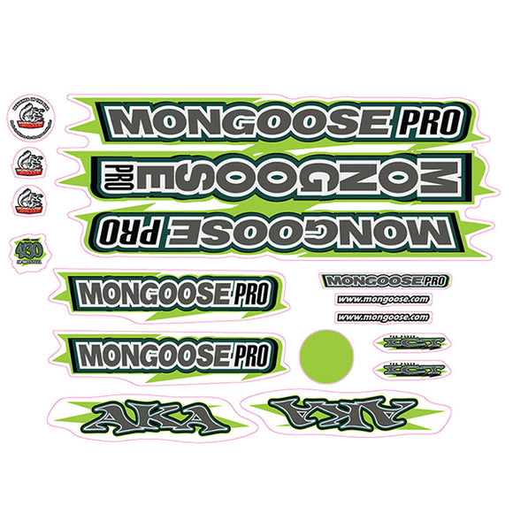 Mongoose - 2000 AKA - Decal set - old school bmx