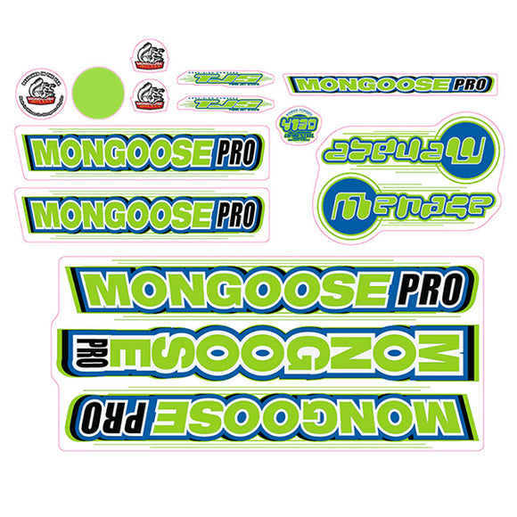 Mongoose - 2000 Menace - Decal set - old school bmx