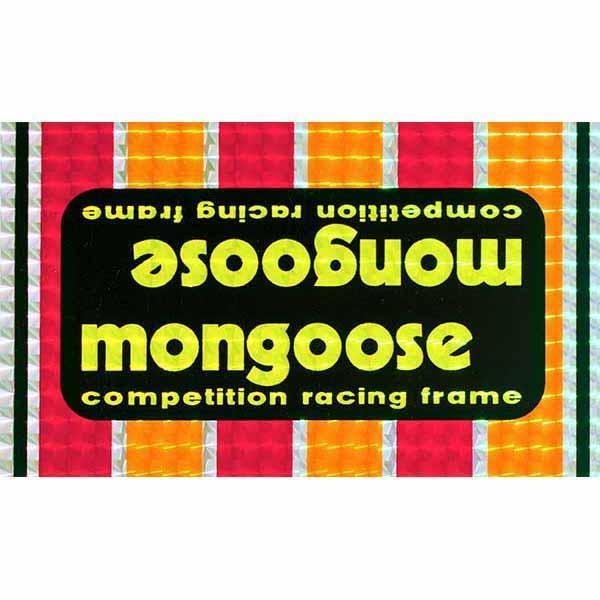 Mongoose - 1979 - 80 Early Team - prism Decal set - Old school bmx - Bmx Products AU