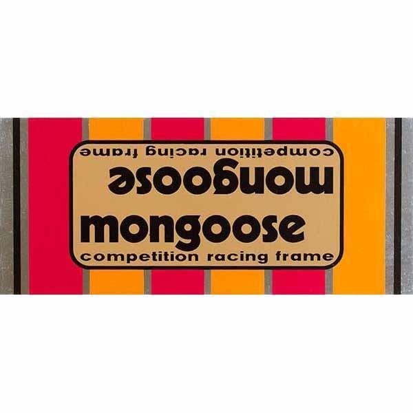 Mongoose - 1980 - 81 Motomag Gold Down tube decal - Old school bmx - Bmx Products AU