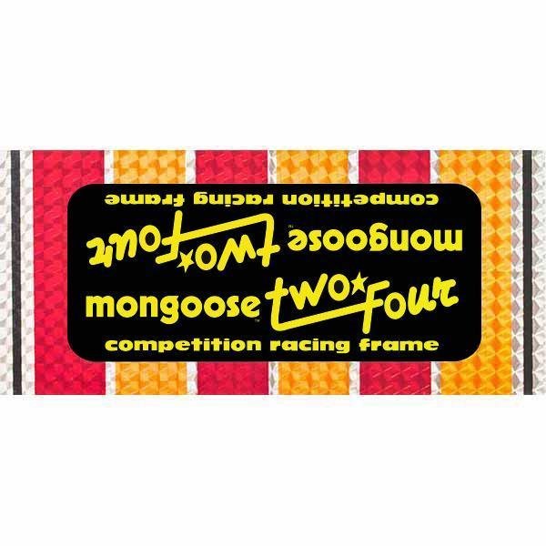Mongoose - 1983 - 84 Two Four - prism Decal set - Old school bmx - Bmx Products AU