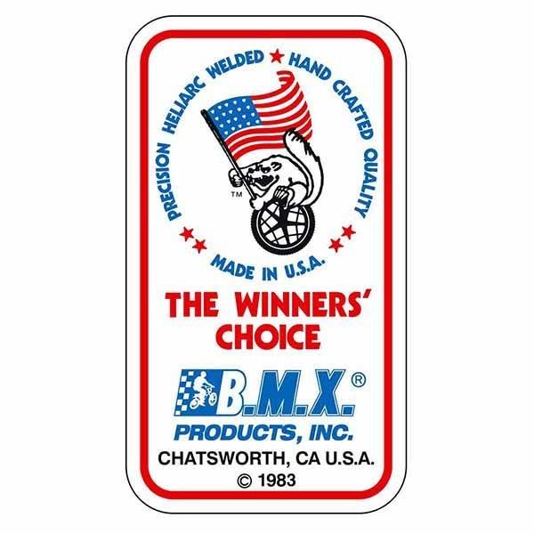 Mongoose - 1983 Flag waving seat tube decal - Old school bmx - Bmx Products AU