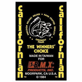 Mongoose - 1984 Californian with red & Taiwan seat tube decal - Old school bmx - Bmx Products AU