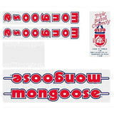 Mongoose - 1985 - 86 Californian Decal set - chrome frame - Old school bmx - Bmx Products AU