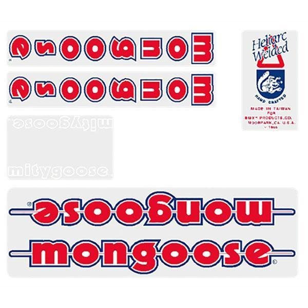 Mongoose - 1985 - 86 Mitygoose Decal set - Old school bmx - Bmx Products AU