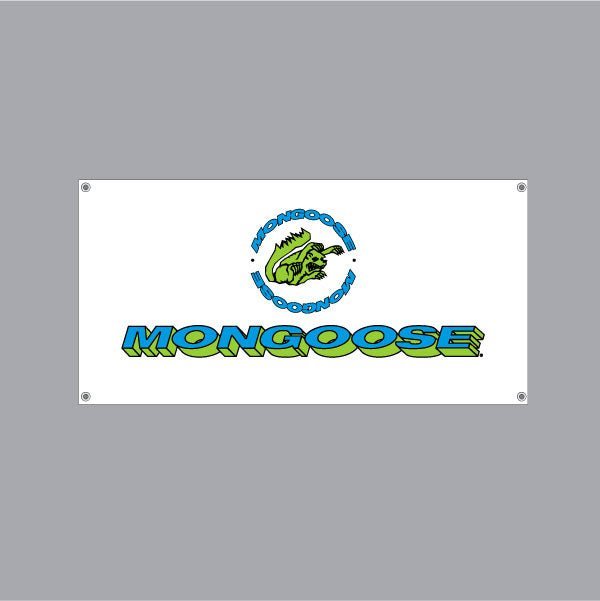 Mongoose - 1992 Green blue Banner - old school bmx - Bmx Products AU