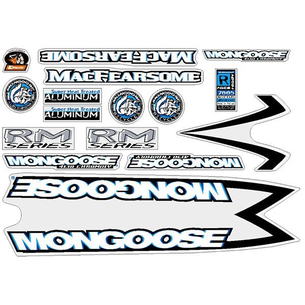 Mongoose - 1998 Macfearsome - Decal set - old school bmx - Bmx Products AU