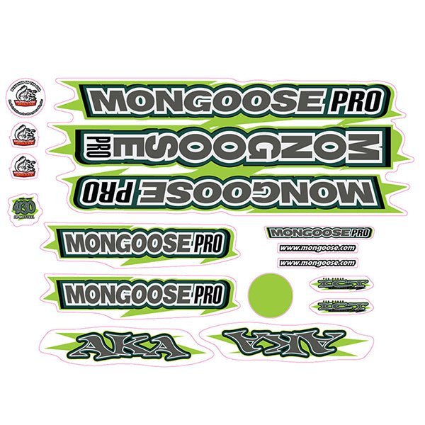 Mongoose - 2000 AKA - Decal set - old school bmx - Bmx Products AU