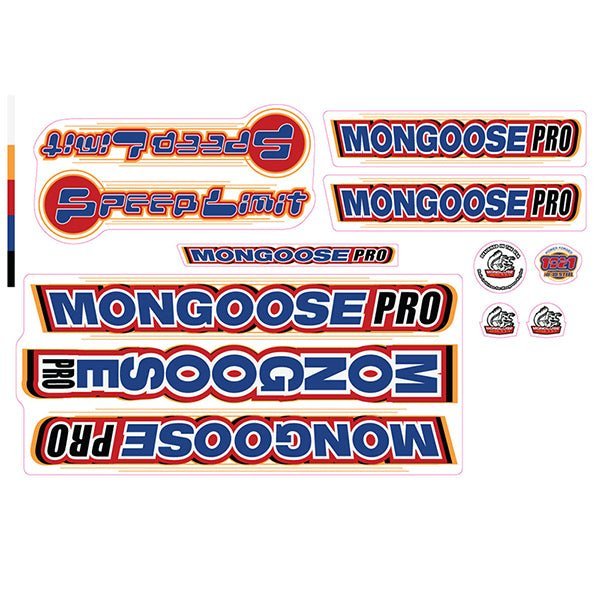 Mongoose - 2000 Speed Limit - Decal set - old school bmx - Bmx Products AU