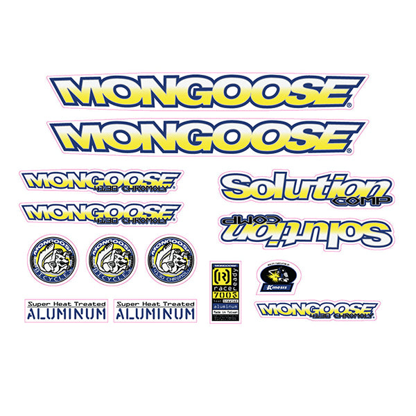 Mongoose - 1997 Solution Comp Decal set - old school bmx