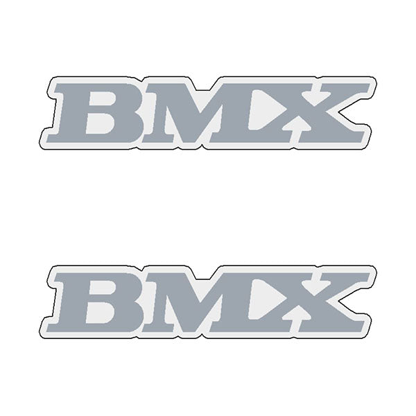 Mongoose - Aero SEAT - CHROME - side decal set - Old school bmx - Bmx Products AU