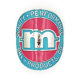 Mongoose - "BMX Products CO" Head tube badge - Green Pink - Old school bmx - Bmx Products AU