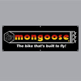 Mongoose - "Built to fly" Black/Yellow/Orange CALI PAD Banner - old school bmx - Bmx Products AU