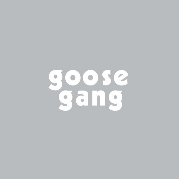 Mongoose - "GOOSE GANG" die - cut WHITE plate decal - Old school bmx - Bmx Products AU