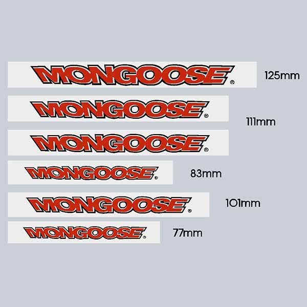 Mongoose - Mid school mixed hub decal pack - old school bmx - Bmx Products AU