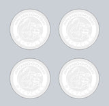 Mongoose - Mid school seat clamp WHITE decals - old school bmx - Bmx Products AU