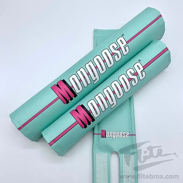 Mongoose Nylon pad set Malibu Mint 1988 - old school bmx - Bmx Products AU