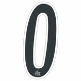 Mongoose plate number 0 decal - White Outline - Old school bmx - Bmx Products AU