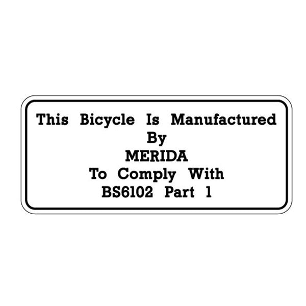 Mongoose - UK DEALER MERIDA - seat tube decal - Old school bmx - Bmx Products AU