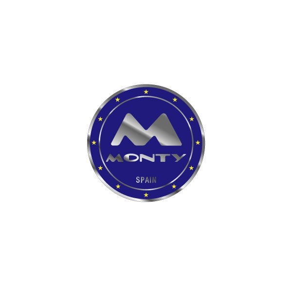 Monty - B - 219 Stock Trials HEAD TUBE decal - old school bmx - Bmx Products AU