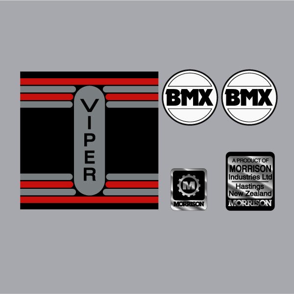 Morrison - VIPER decal set - old school bmx - Bmx Products AU