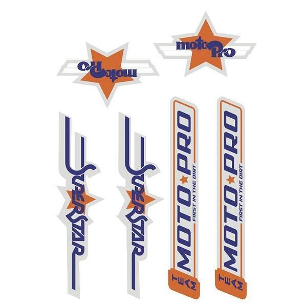 Moto Pro decal set - Old school bmx - Bmx Products AU