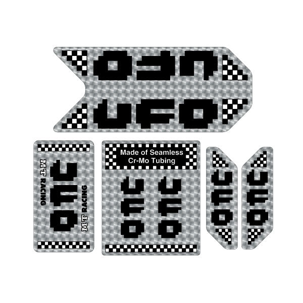 MT Racing - 1984 - 1985 UFO Black on PRISM decal set - old school bmx - Bmx Products AU