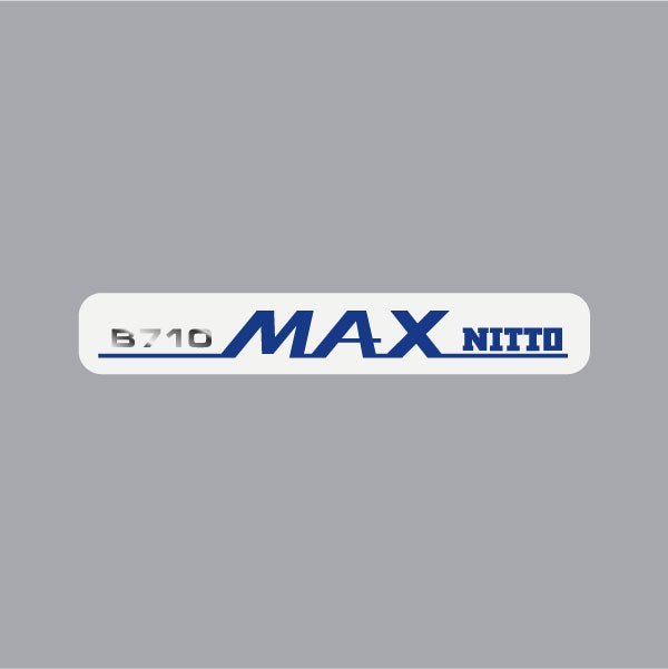 Nitto B710 MAX on white decal - old school bmx - Bmx Products AU