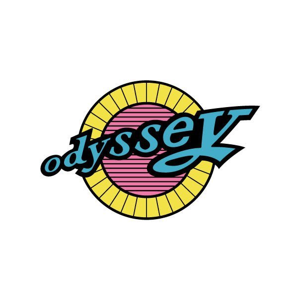 Odyssey - Pink, Yellow & Green Seat post decal - old school bmx - Bmx Products AU