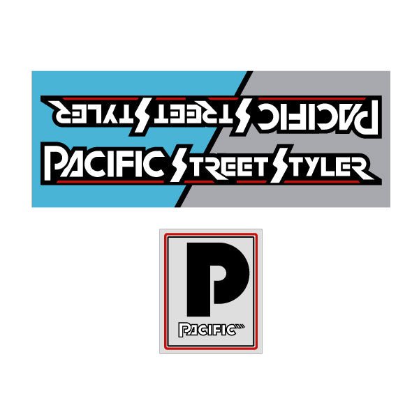 Pacific - Street Styler decal set - old school bmx - Bmx Products AU