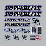 Powerlite - FS - 2 Clear decal set - old school bmx - Bmx Products AU
