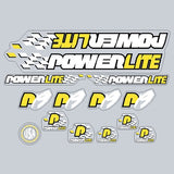 Powerlite - P19 Clear decal set - old school bmx - Bmx Products AU