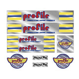 Profile - Champ - CHROME decal set - old school bmx - Bmx Products AU