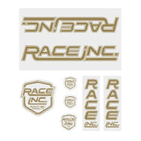 Race Inc - gold decal set - Old school bmx - Bmx Products AU