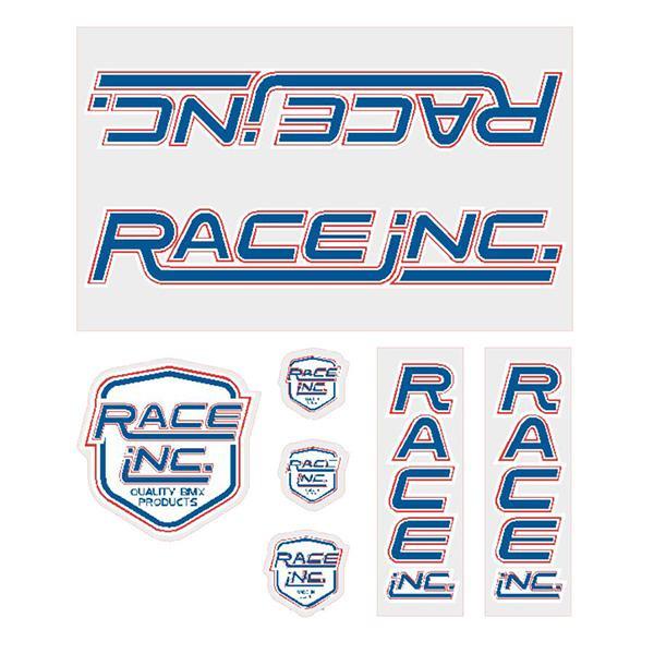 Race Inc - Red White And Blue Decal Set Old School Bmx Decal-Set