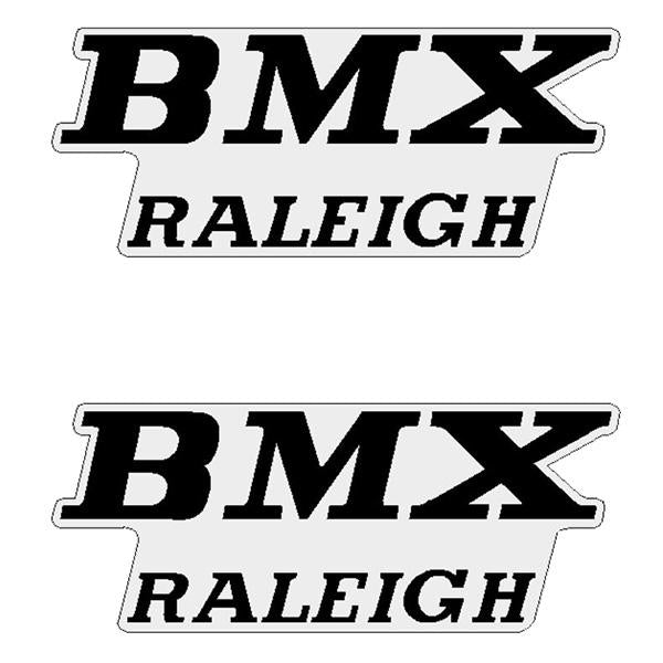 Raleigh - Bmx Seat Side Black Decals Decal