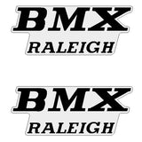 Raleigh - BMX Seat side BLACK decals - old school bmx - Bmx Products AU