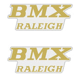 Raleigh - BMX Seat side GOLD decals - old school bmx - Bmx Products AU