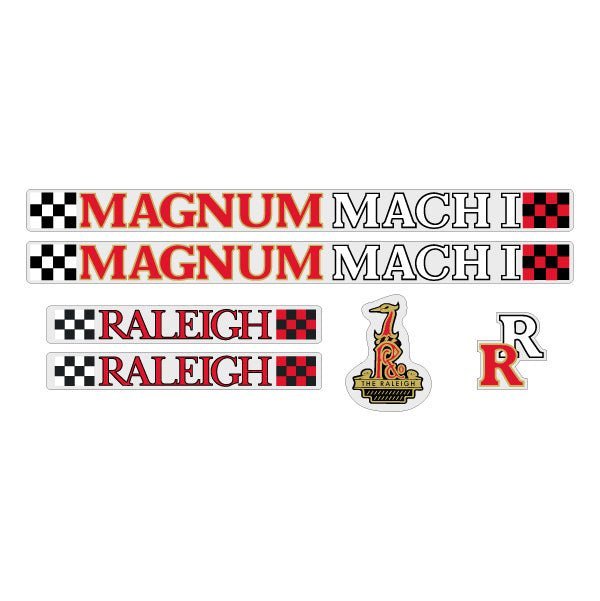 Raleigh - Magnum Mach One decal set - Old school bmx - Bmx Products AU