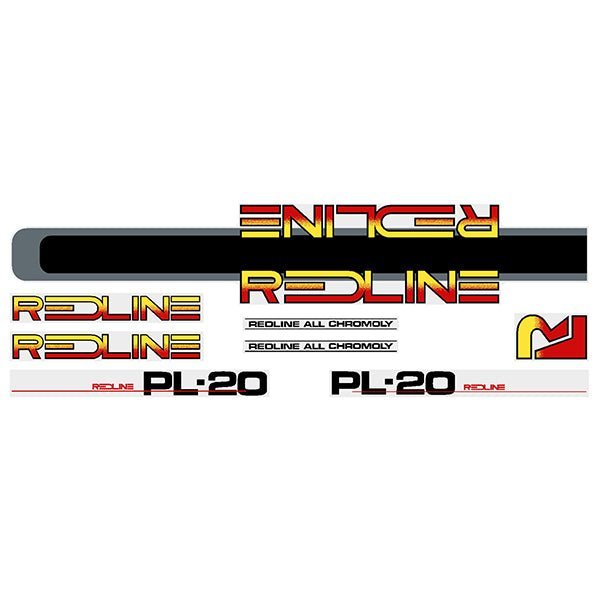Redline - 1983 PL - 20 Decal set - Old school bmx - Bmx Products AU