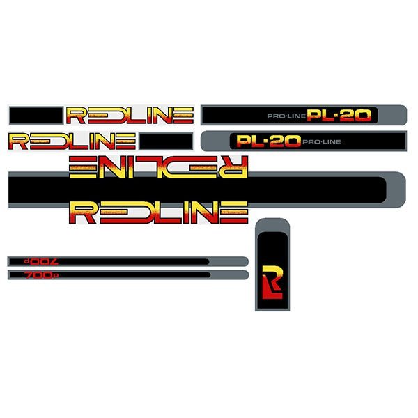 Redline - 1984 700p Decal set - Old school bmx - Bmx Products AU